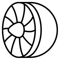 Airplane engine icon