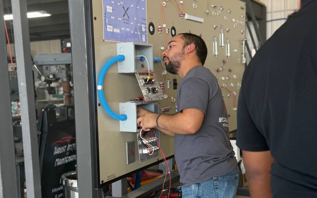 Learning to become an aircraft mechanic